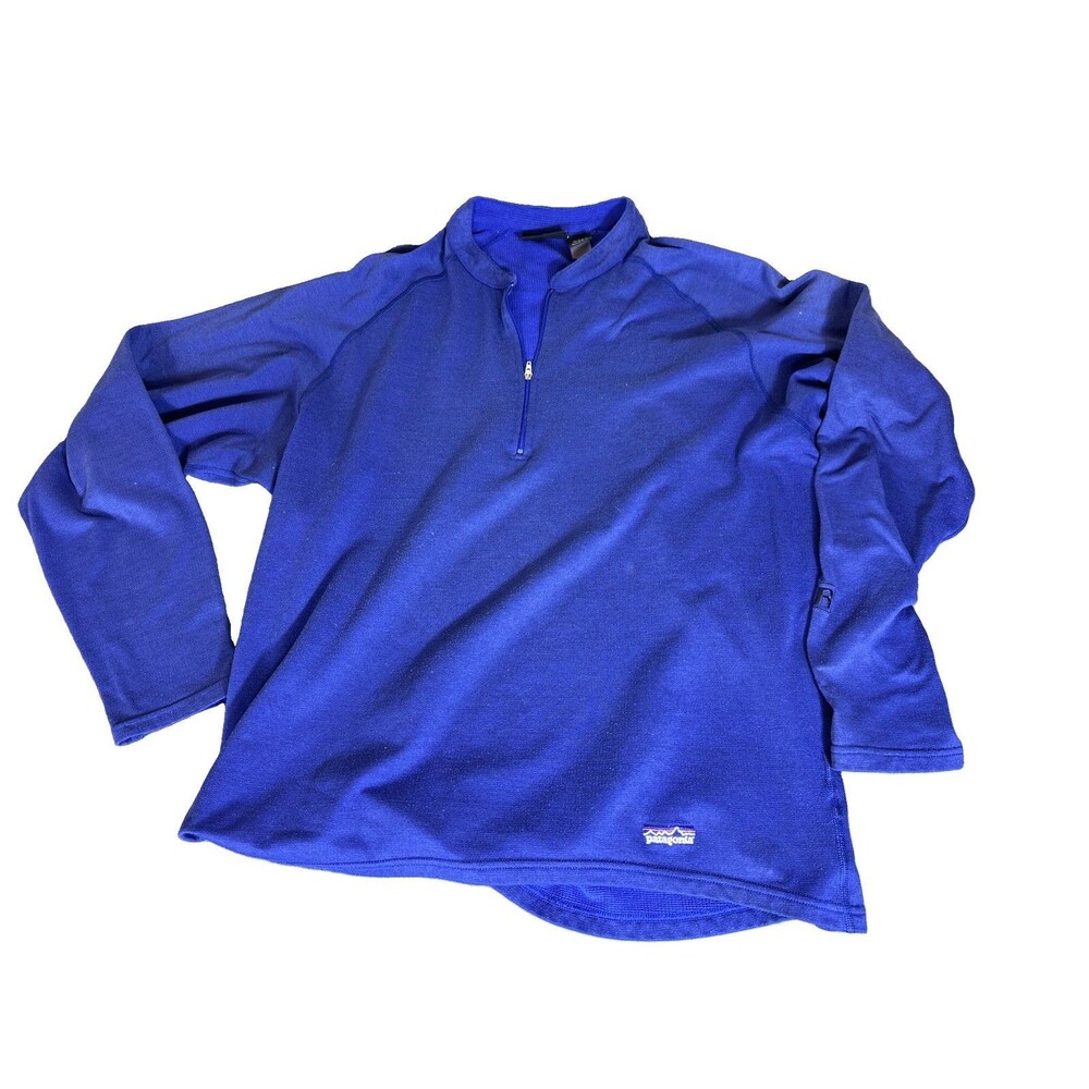 L Vintage 2002 Patagonia R5 Half Zip Pullover Thermal Baselayer Mens Size Large